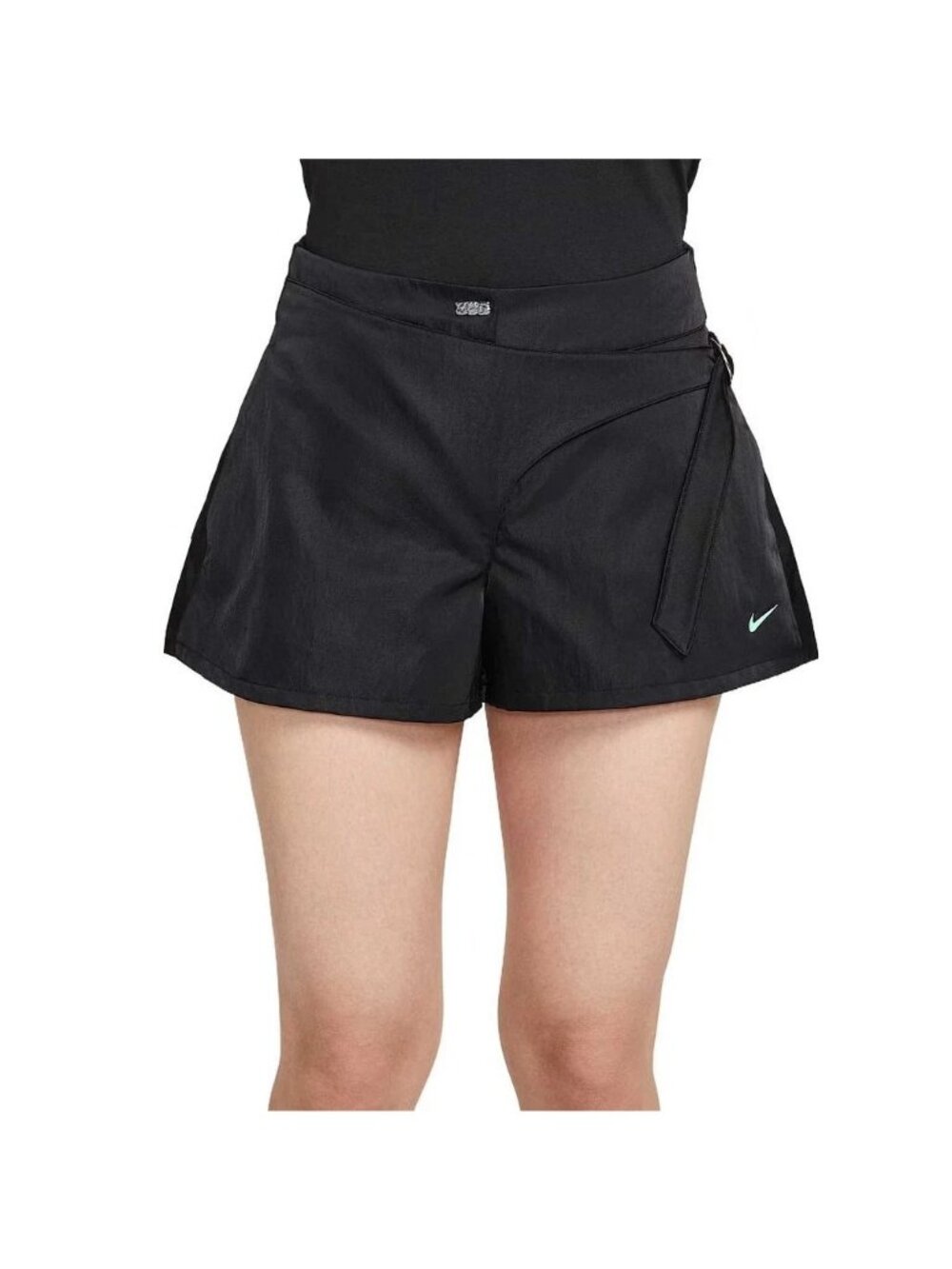 Nike X Serena Williams Sports Shorts Womens Black Size L Pocket HM4956-010 Logo